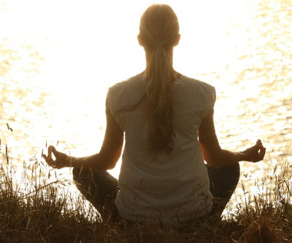 meditate, nature, woman, yoga, zen, meditating, relax, relaxing, wellness, yoga pose, meditation, peaceful, silhouette, sunset, tranquil, calm